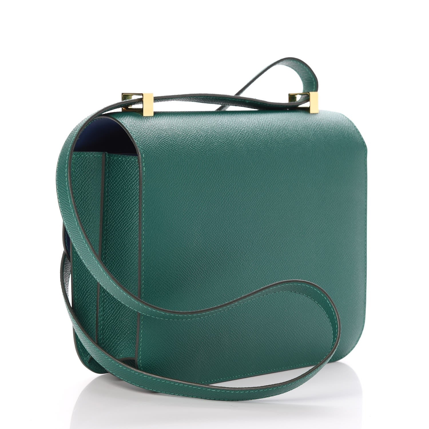 Hermes Epsom Horseshoe Constance 24 Malachite Bleu Sapphire 3 of 21