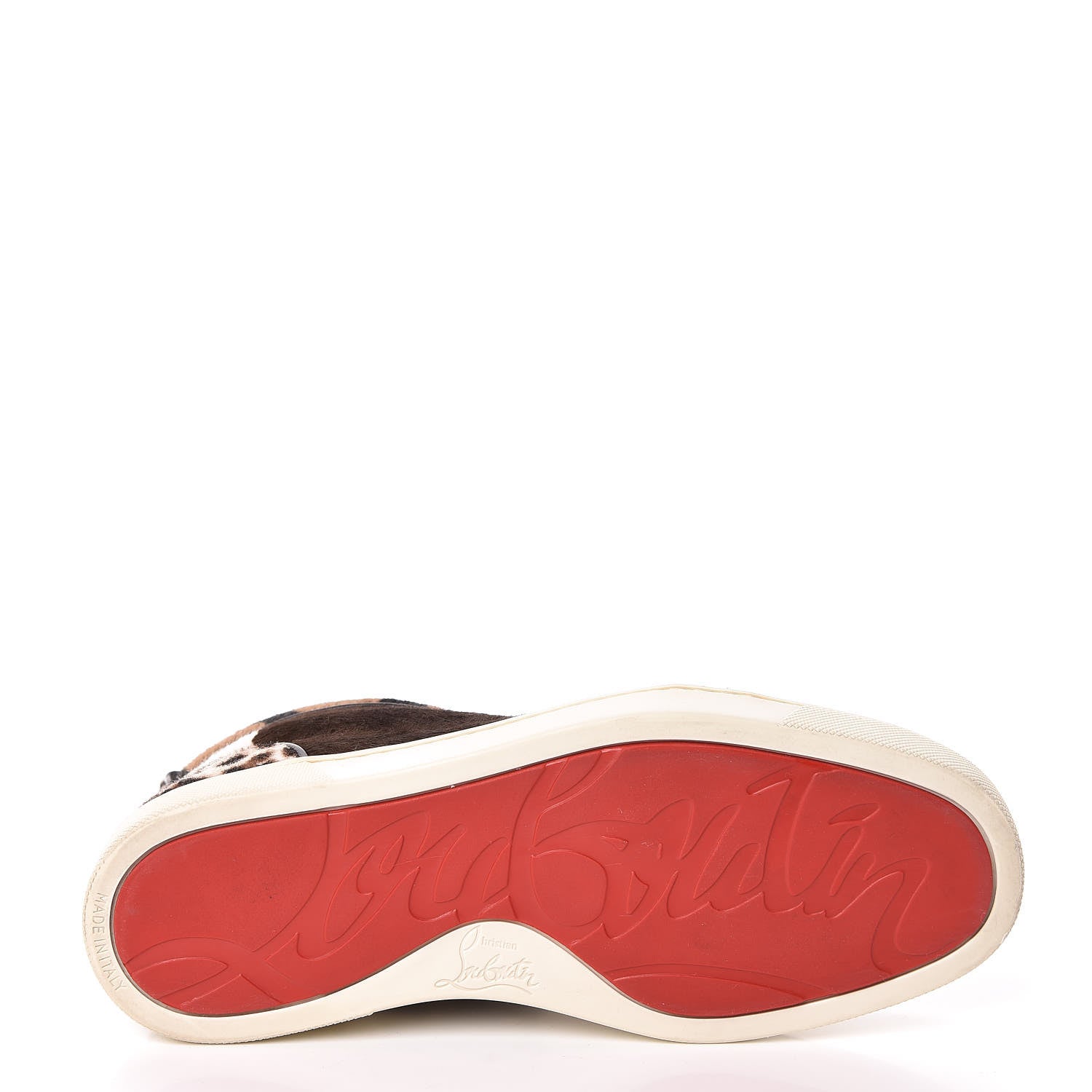 Christian Louboutin Calf Hair Animal Print Rantus Orlato Flat Sneakers 37.5 Multicolor 10 of 16