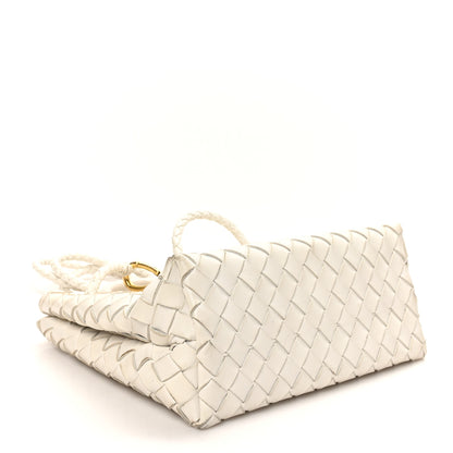 Bottega Veneta Nappa Intrecciato Small Andiamo Shoulder Bag White 4 of 9