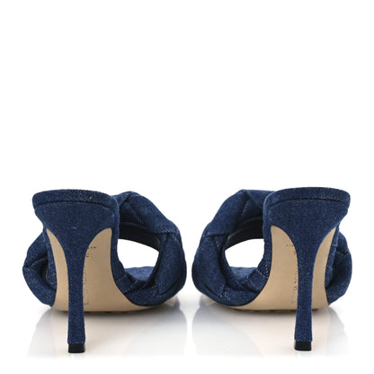 Bottega Veneta Denim Intrecciato Lido Mule 90 Sandals 39.5 Indigo 6 of 9