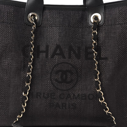 Chanel Mixed Fibers Calfskin Medium Deauville Tote Black 10 of 10