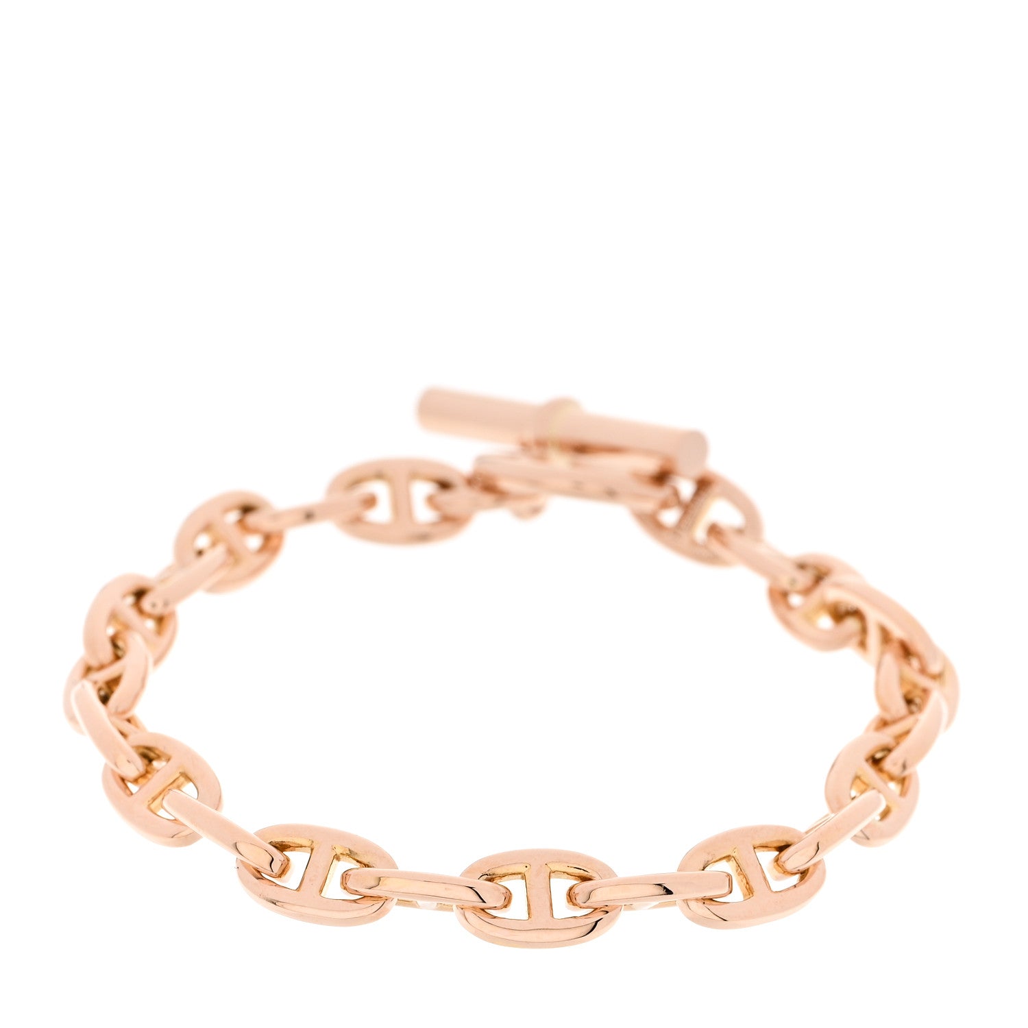 Hermes 18K Rose Gold TPM Chaine d'Ancre Bracelet 1 of 4