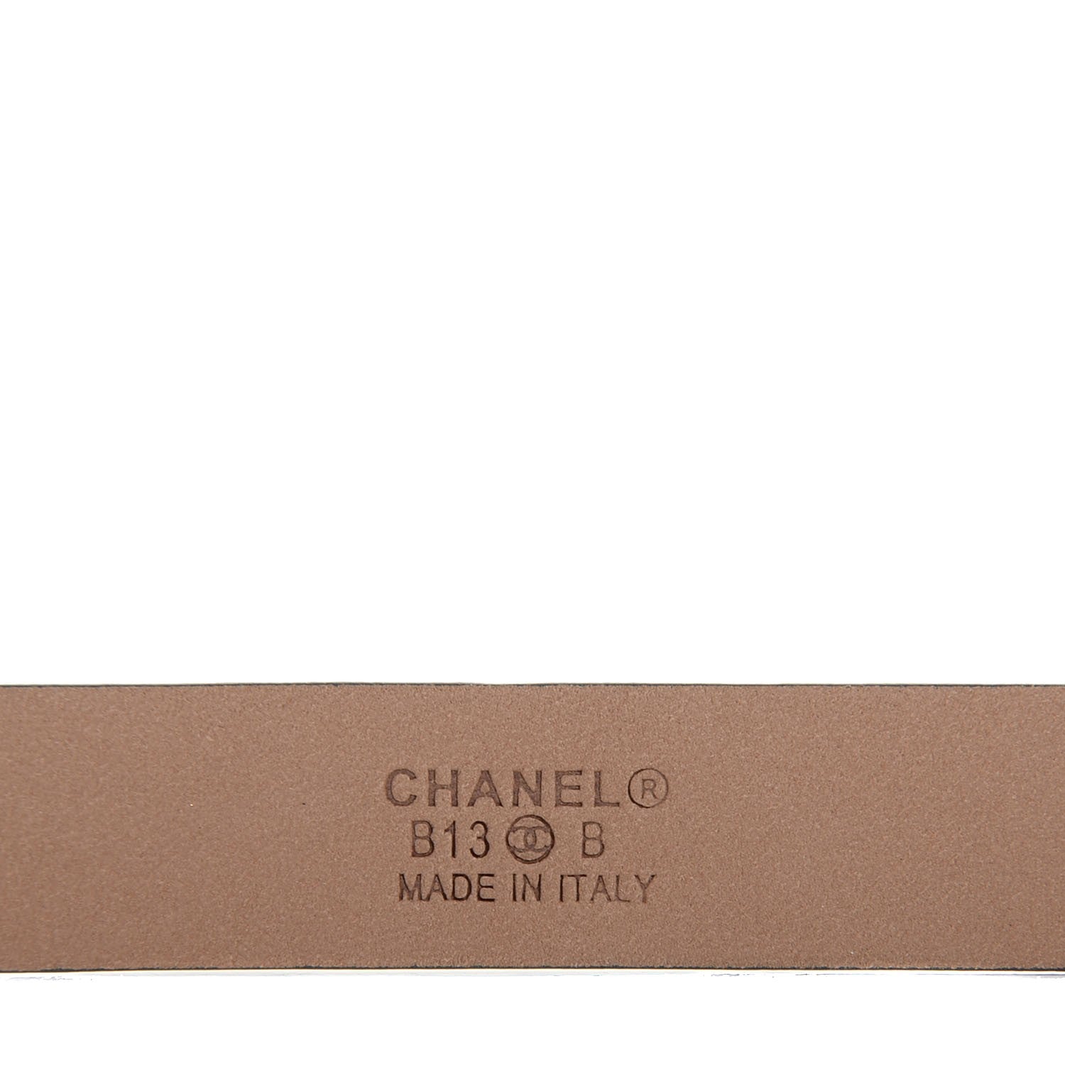 Chanel Calfskin CC Logo Skinny Belt 80 32 Navy Blue 4 of 6