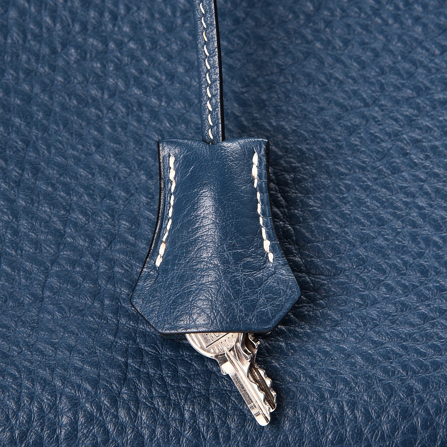 Hermes Taurillon Clemence Birkin 40 Bleu Thalassa 30 of 31