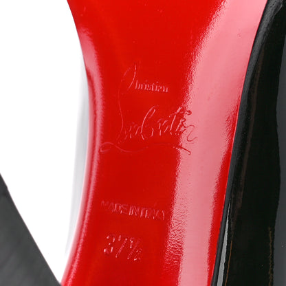 Christian Louboutin Patent Top Street 85 Mary Jane Pumps 37.5 Black 7 of 9
