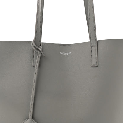 Saint Laurent Calfskin Large Shopping Tote Granite 9 of 12