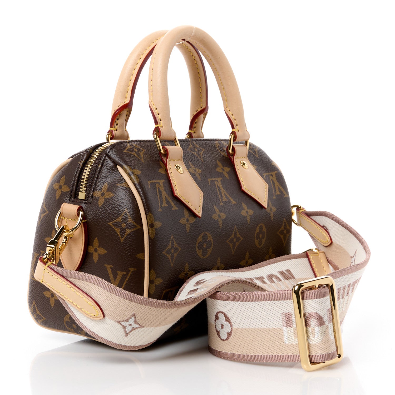 Louis Vuitton Monogram Speedy Bandouliere 20 Beige 3 of 10