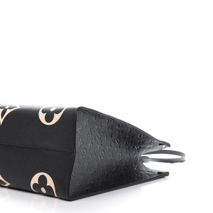 Louis Vuitton Empreinte Monogram Giant Crafty Onthego GM Black Creme 10 of 11