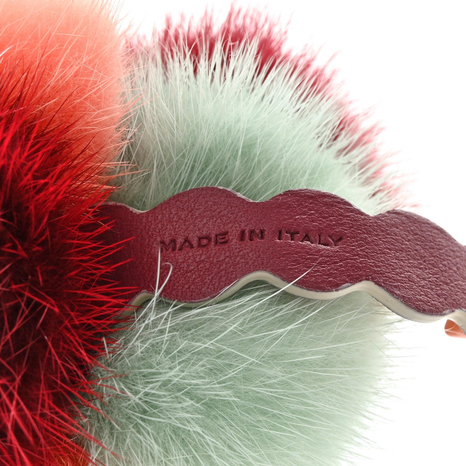 Fendi Mink Fur Calfskin Fun Fair Bag Charm Multicolor 3 of 4