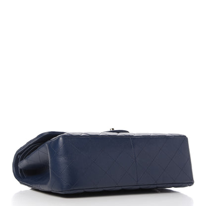 Chanel Caviar Quilted Jumbo Double Flap Blue 4 of 10