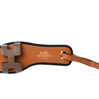 Hermes Epsom Butler Calfskin Hunter Oran Nano Bag Charm Etoupe 3 of 5