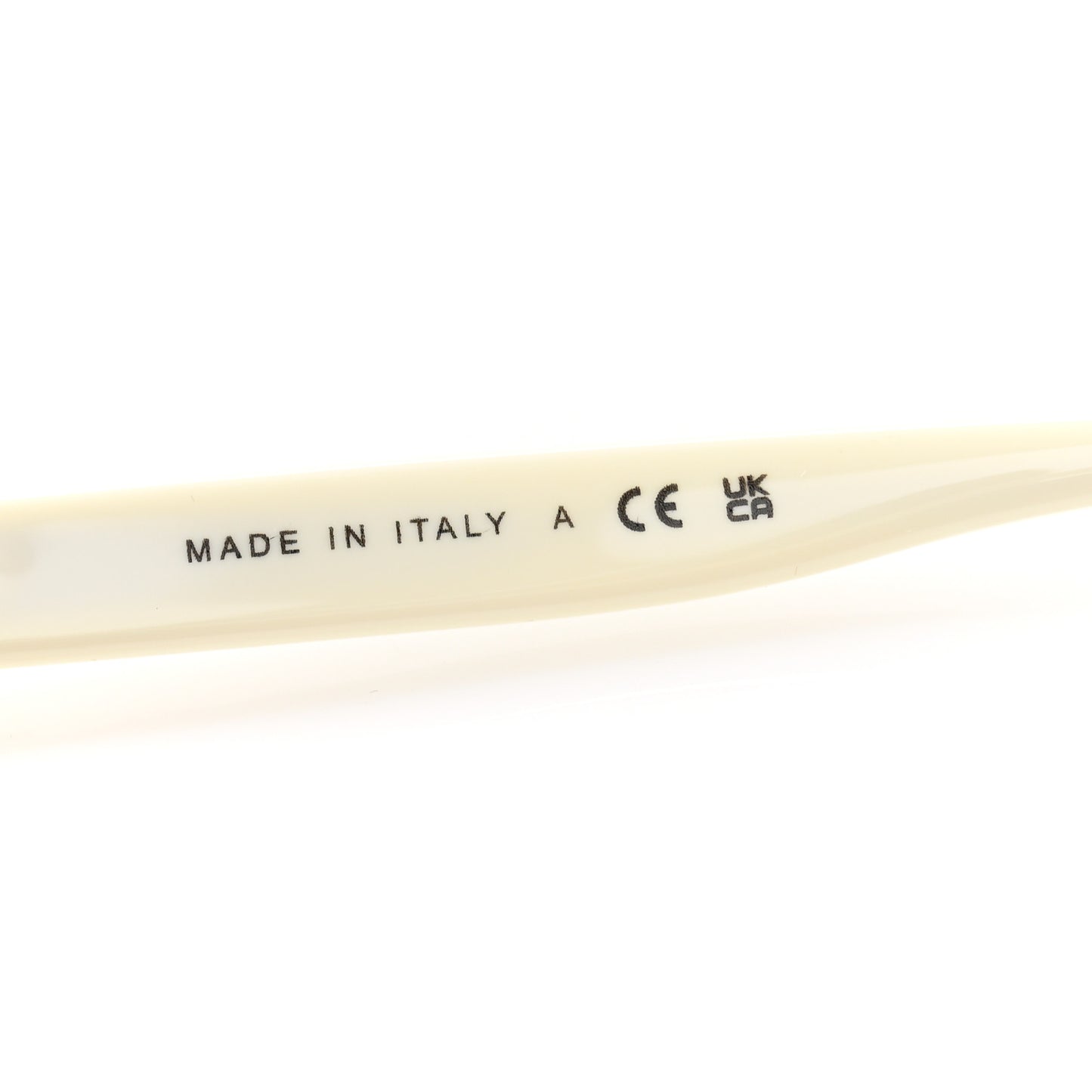 Acetate Oval Sunglasses 5416 White Black