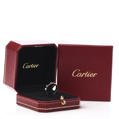 Cartier 18K White Gold 3.5mm LOVE Wedding Band Ring 56 7.5 5 of 5