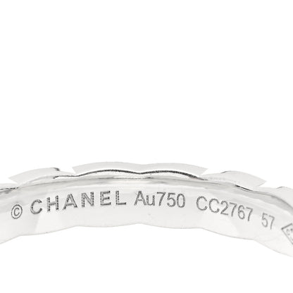 Chanel 18K White Gold Mini Coco Crush Ring 57 8 4 of 4