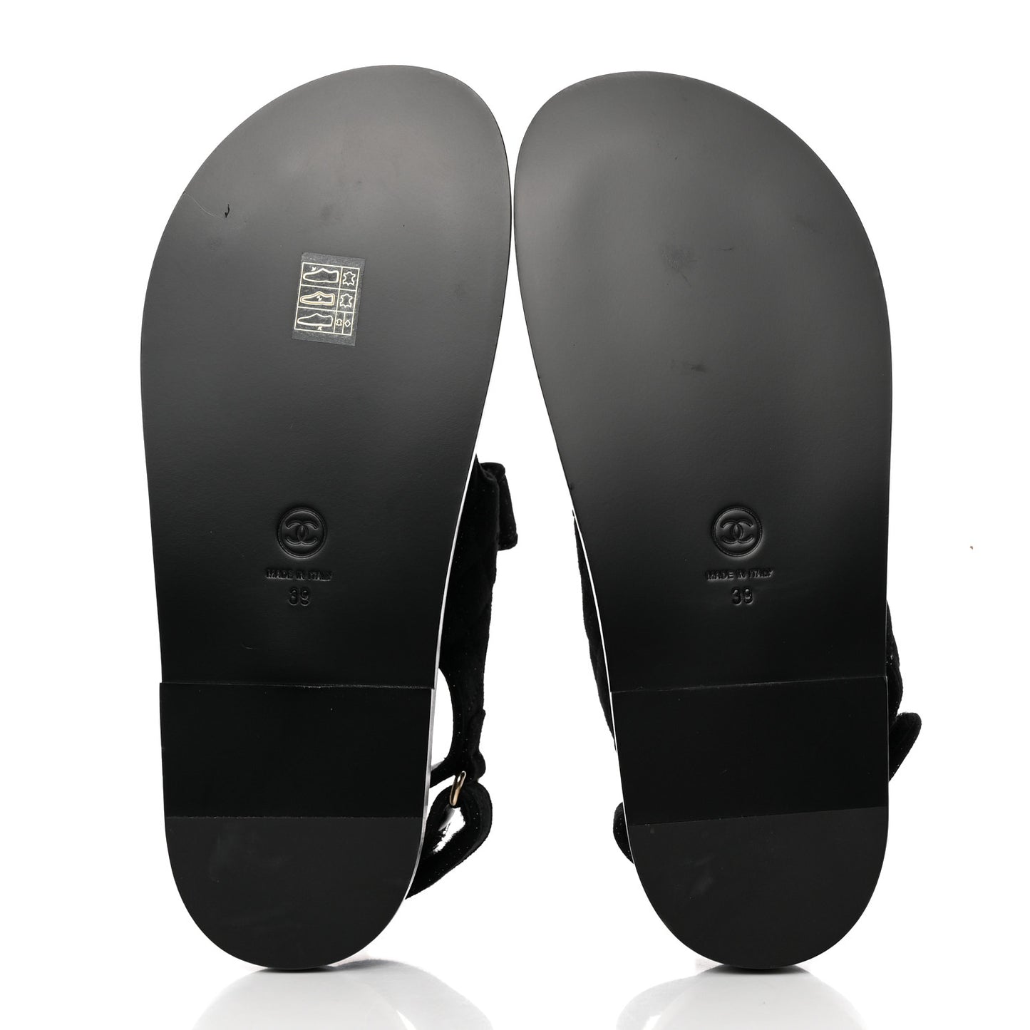 Suede Kidskin Glitter Crystal Velcro Dad Sandals 39 Black Silver
