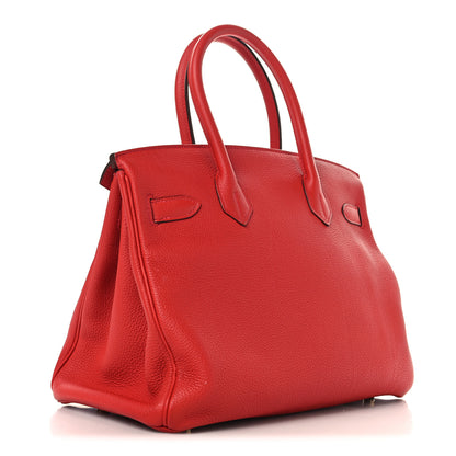 Hermes Togo Birkin 30 Rouge Tomate 3 of 12