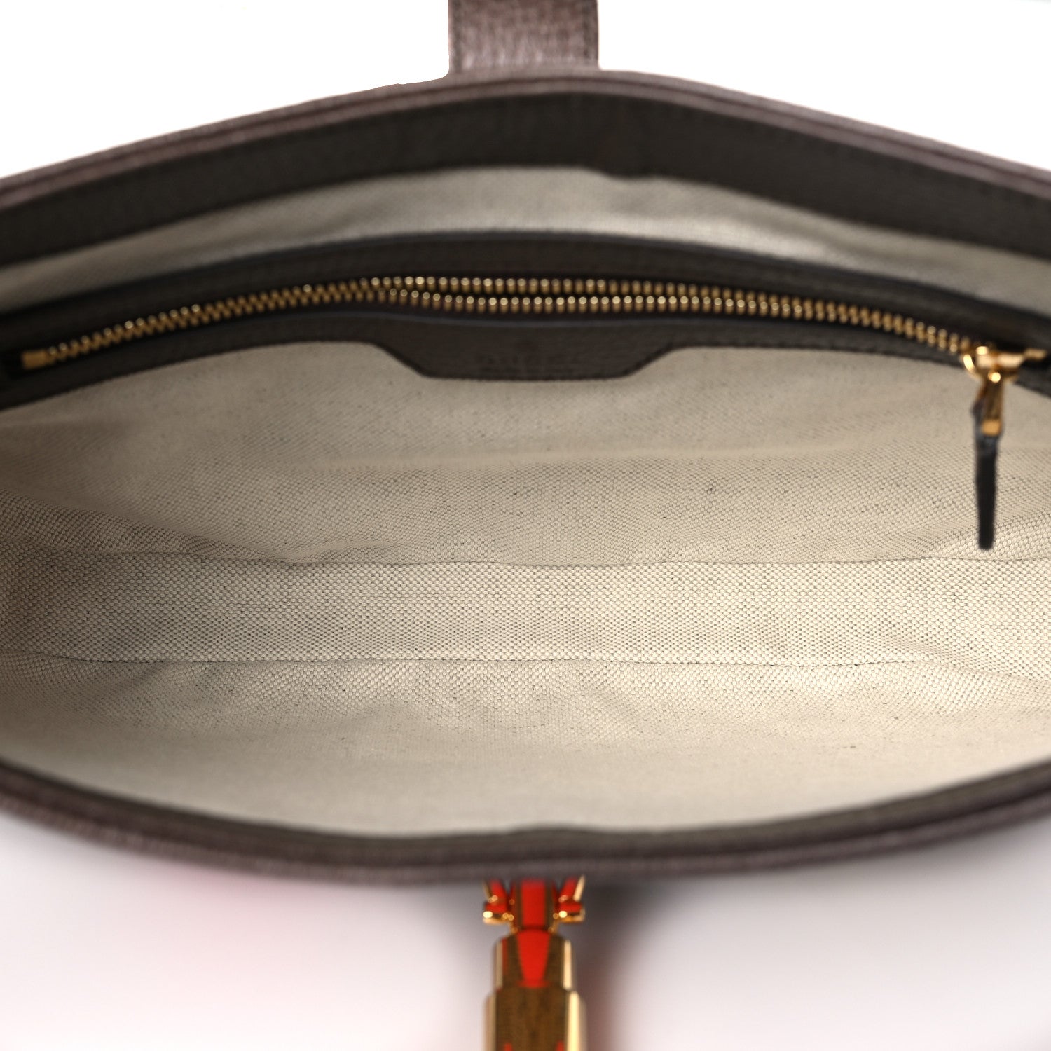 Gucci GG Supreme Monogram Geometric Textured Dollar Calfskin Web Small Jackie 1961 Hobo 5 of 10
