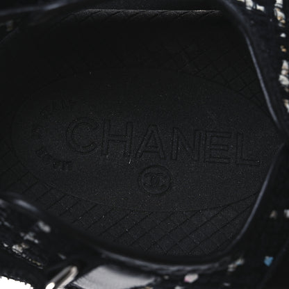 Chanel Tweed Lambskin Dad Sandals 39 Black Multicolor 8 of 9