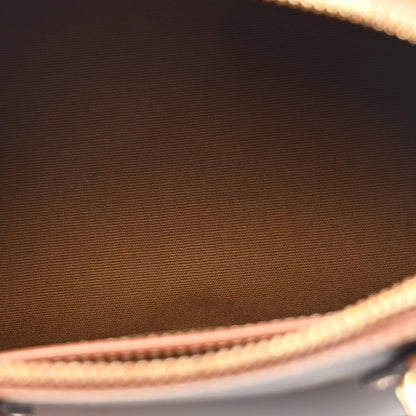 Celine Triomphe Canvas Calfskin Small Boston Bag Tan 5 of 11