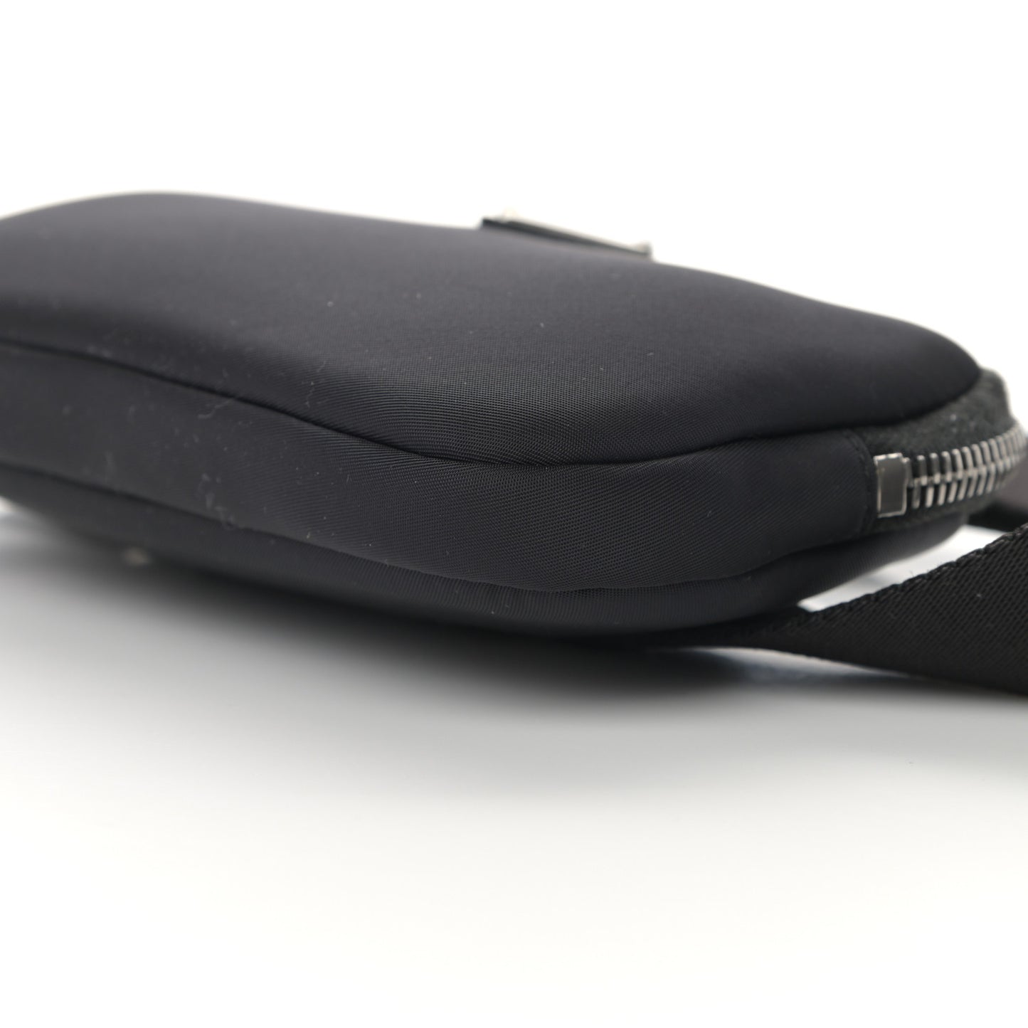 Nylon Saffiano Belt Bag Black