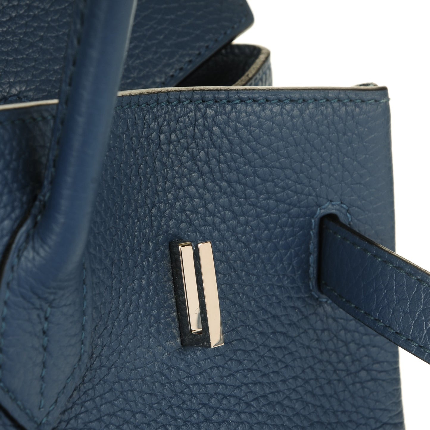 Taurillon Clemence Birkin 35 Bleu Thalassa