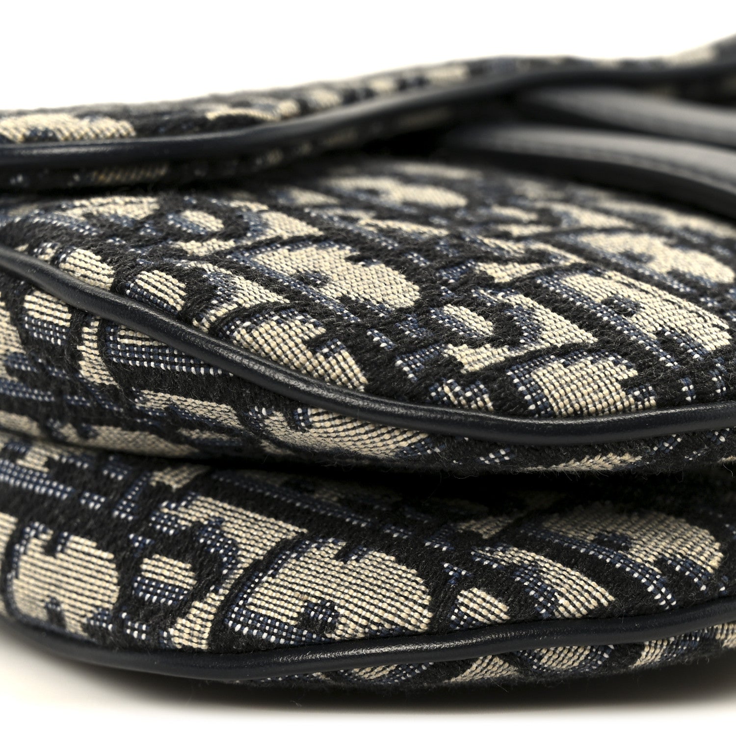 Christian Dior Oblique Mini Saddle Bag Blue 9 of 10