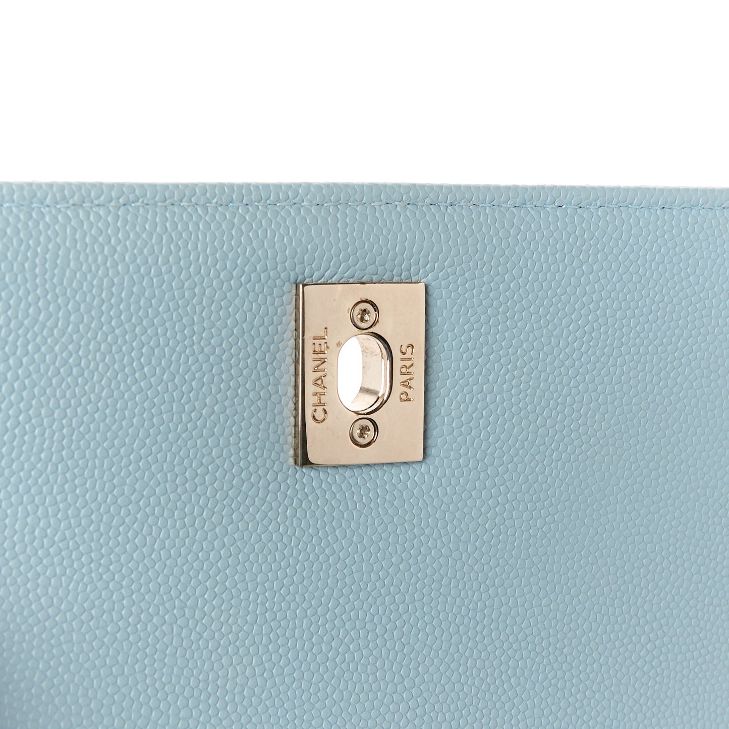 Caviar Quilted Small Business Affinity Flap Blue