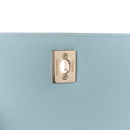 Chanel Caviar Quilted Small Business Affinity Flap Blue 8 of 13