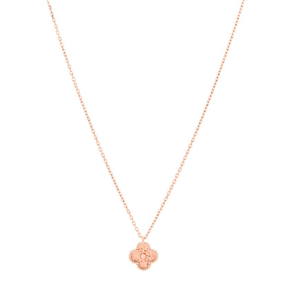 Van Cleef & Arpels 18K Rose Gold Sweet Alhambra Pendant Necklace 1 of 6