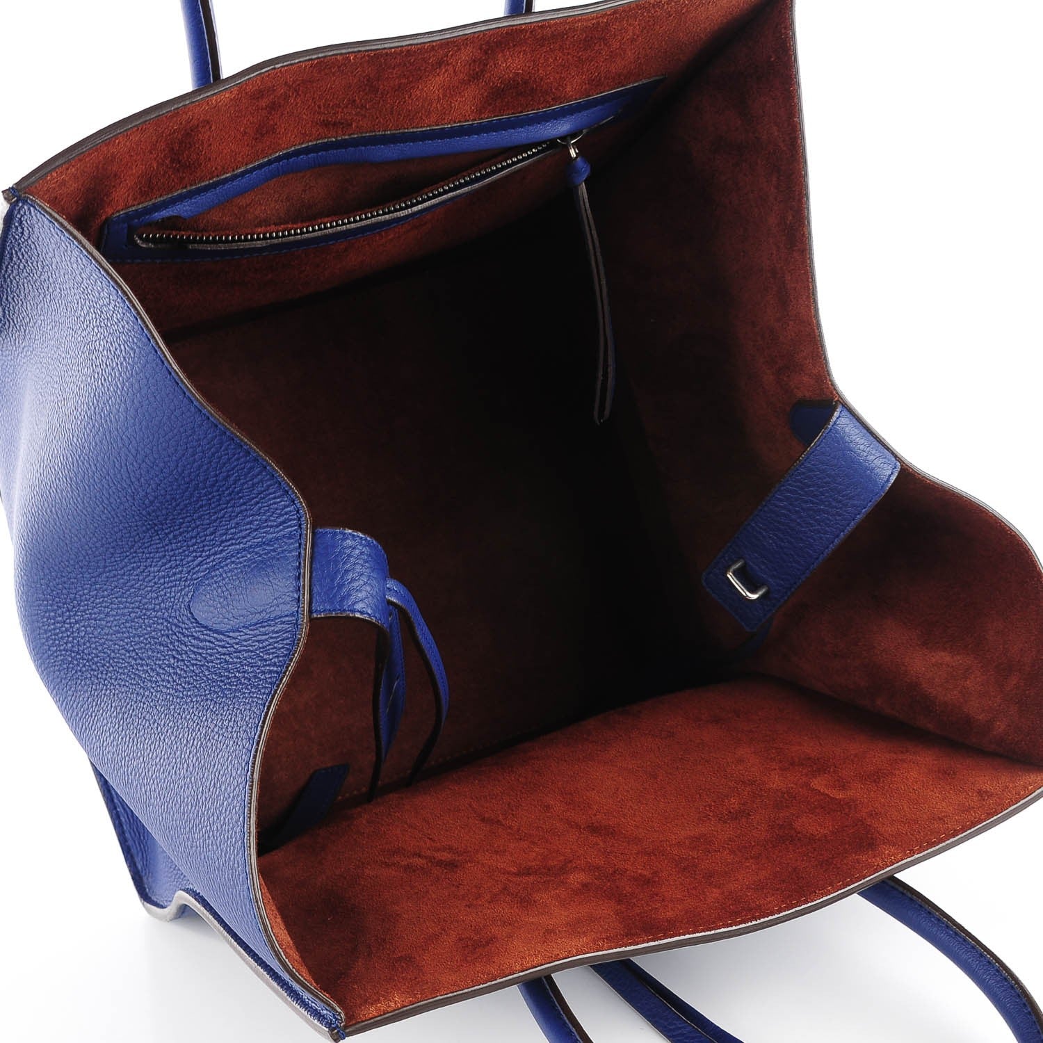 Celine Supple Calfskin Medium Phantom Luggage Indigo 5 of 8