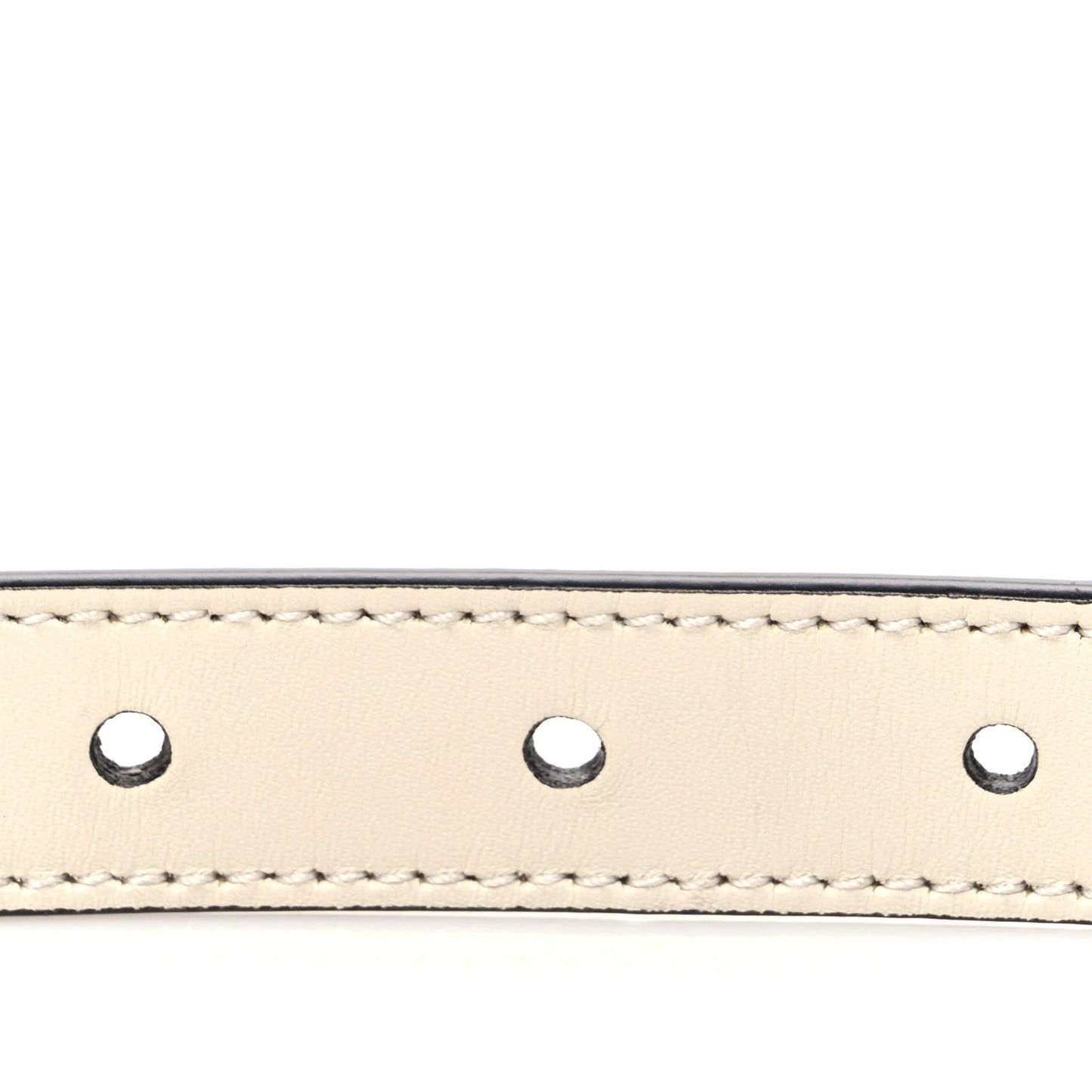 Calfskin Double G 20mm Belt  95 38 Mystic White