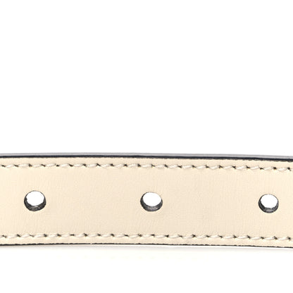 Gucci Calfskin Double G 20mm Belt  95 38 Mystic White 3 of 5