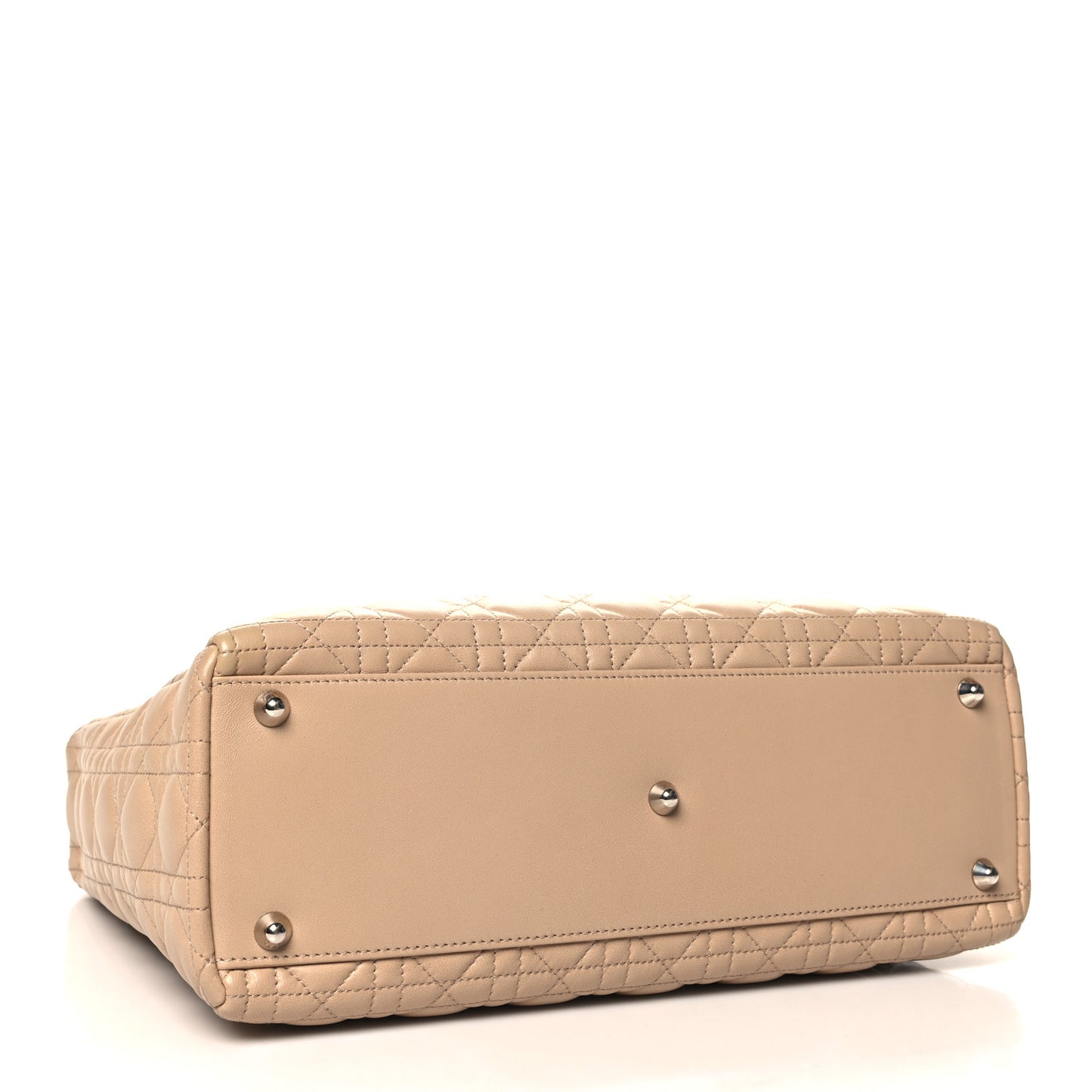 Lambskin Cannage Large Lady Dior Beige