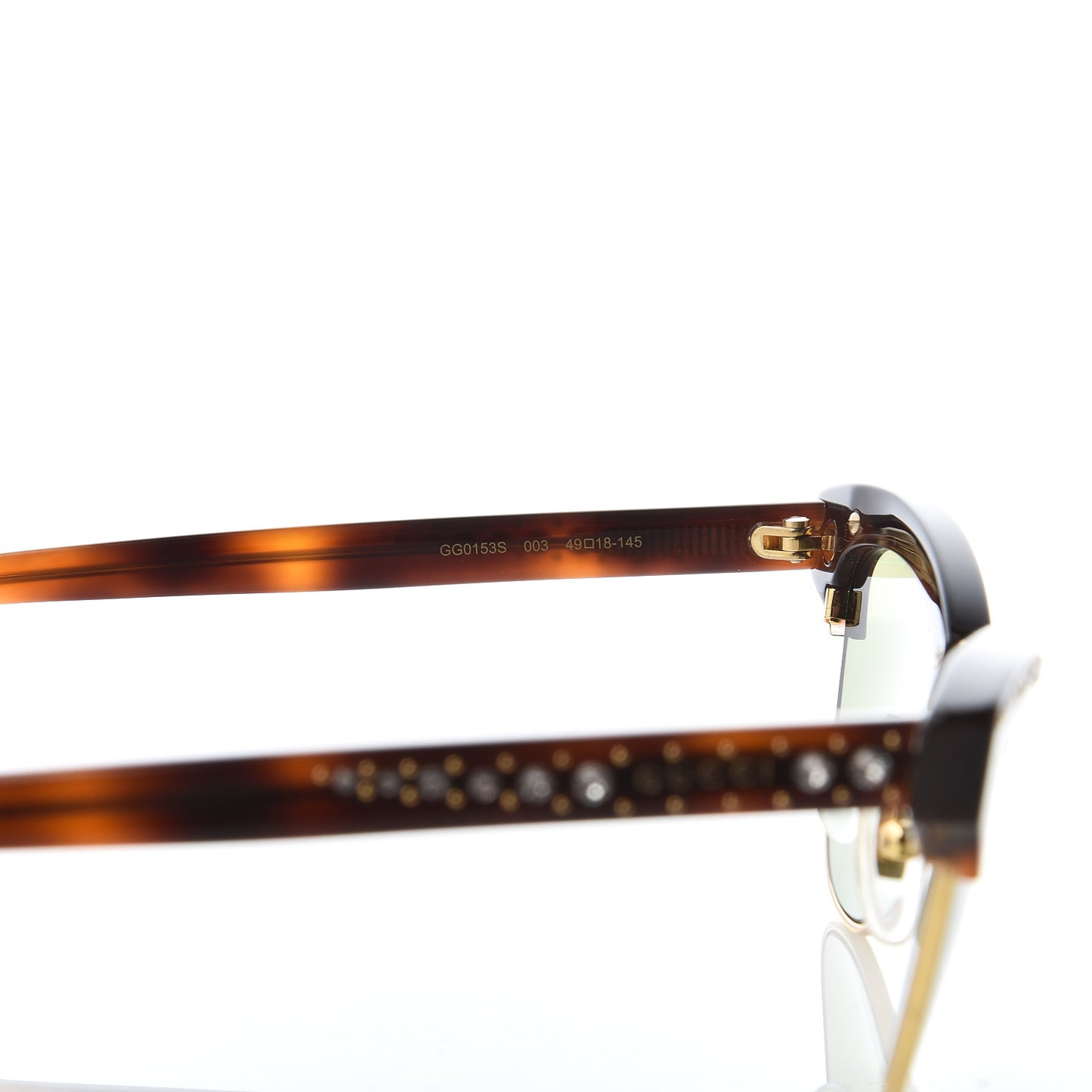 Clubmaster Cat Eye Sunglasses GG0153S Black