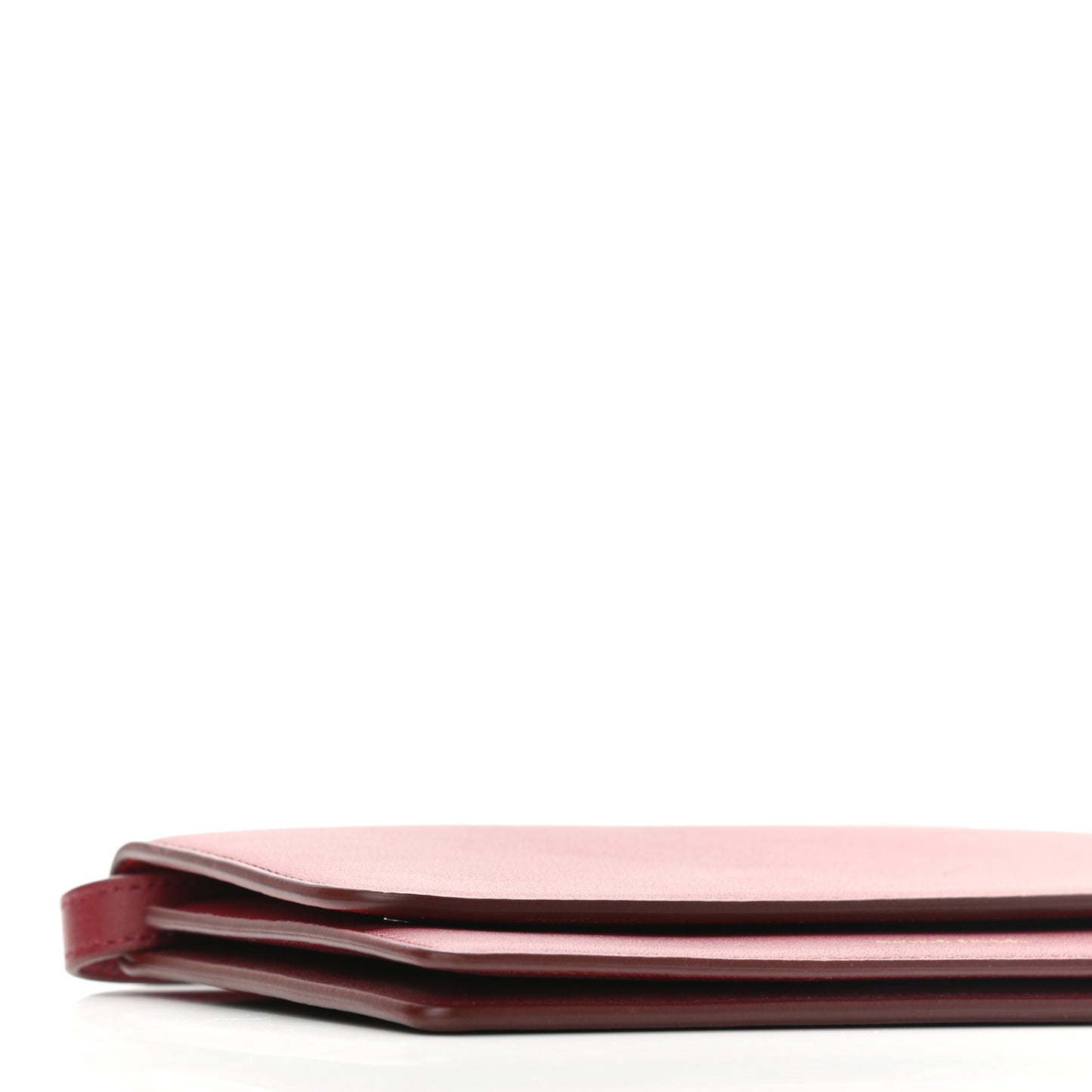 Calfskin Crossbody Wallet Claret