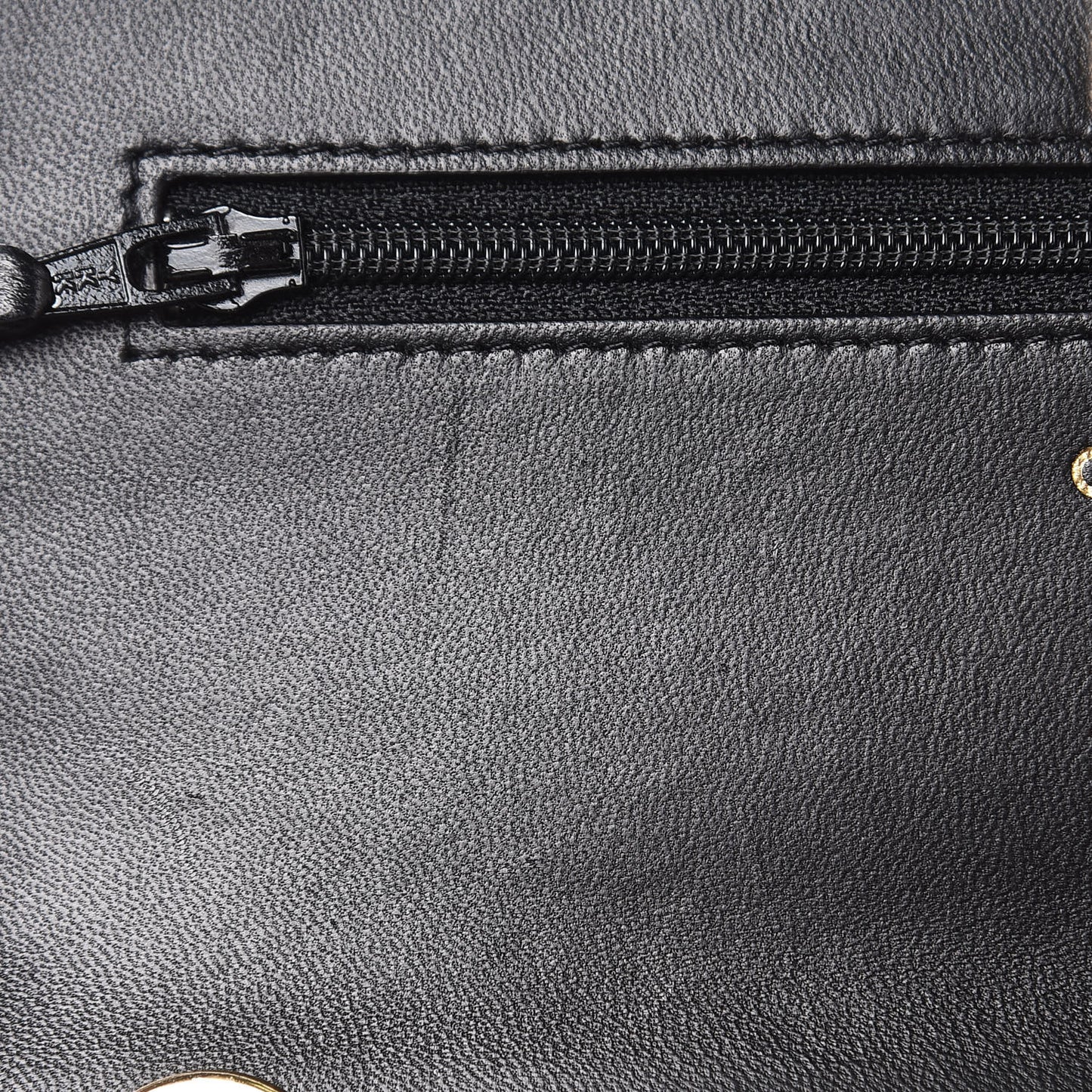 Lambskin Quilted Trendy CC Wallet On Chain WOC Black
