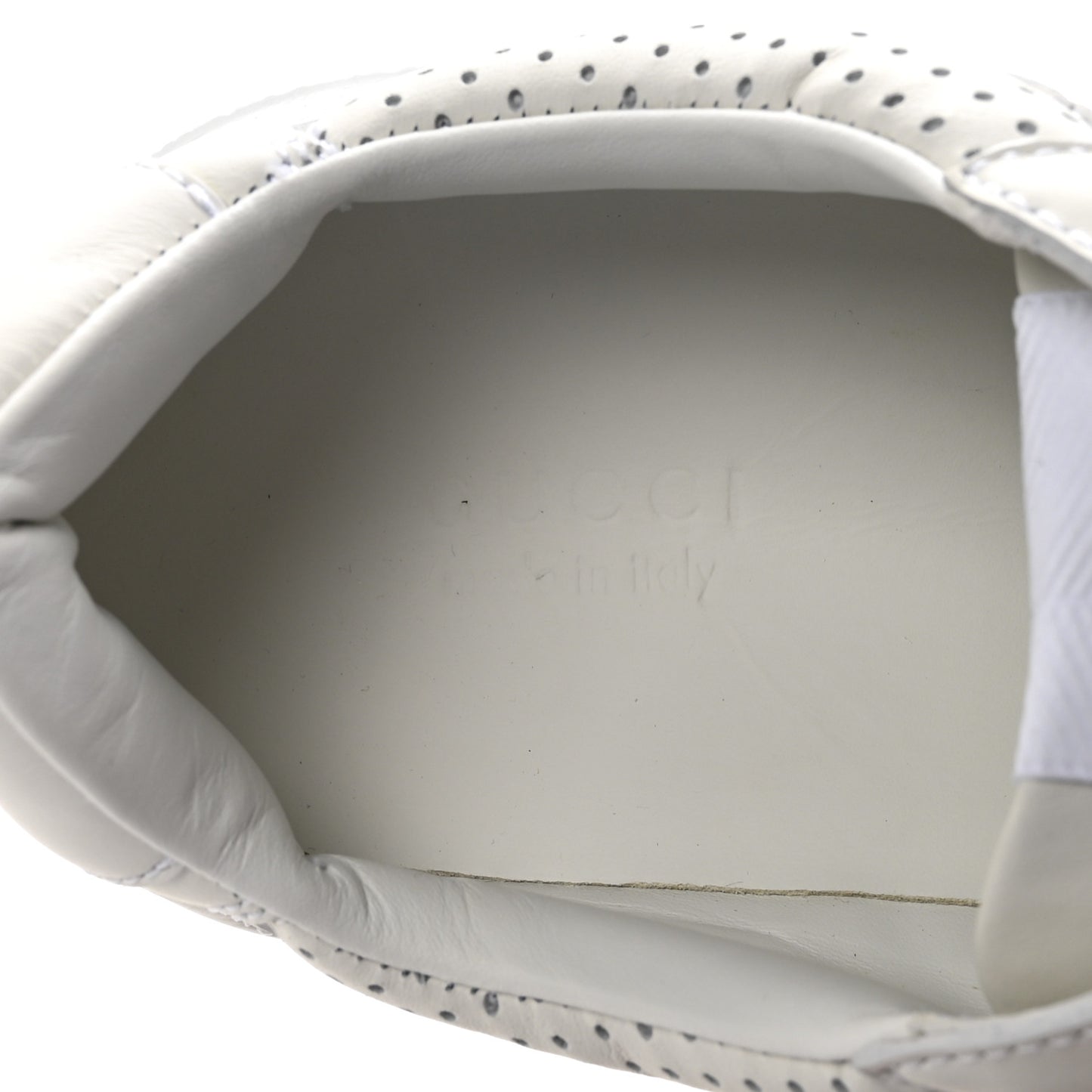 Calfskin GG Tennis Embossed Perforated Womens Platform 55mm Sneakers 37 Great White