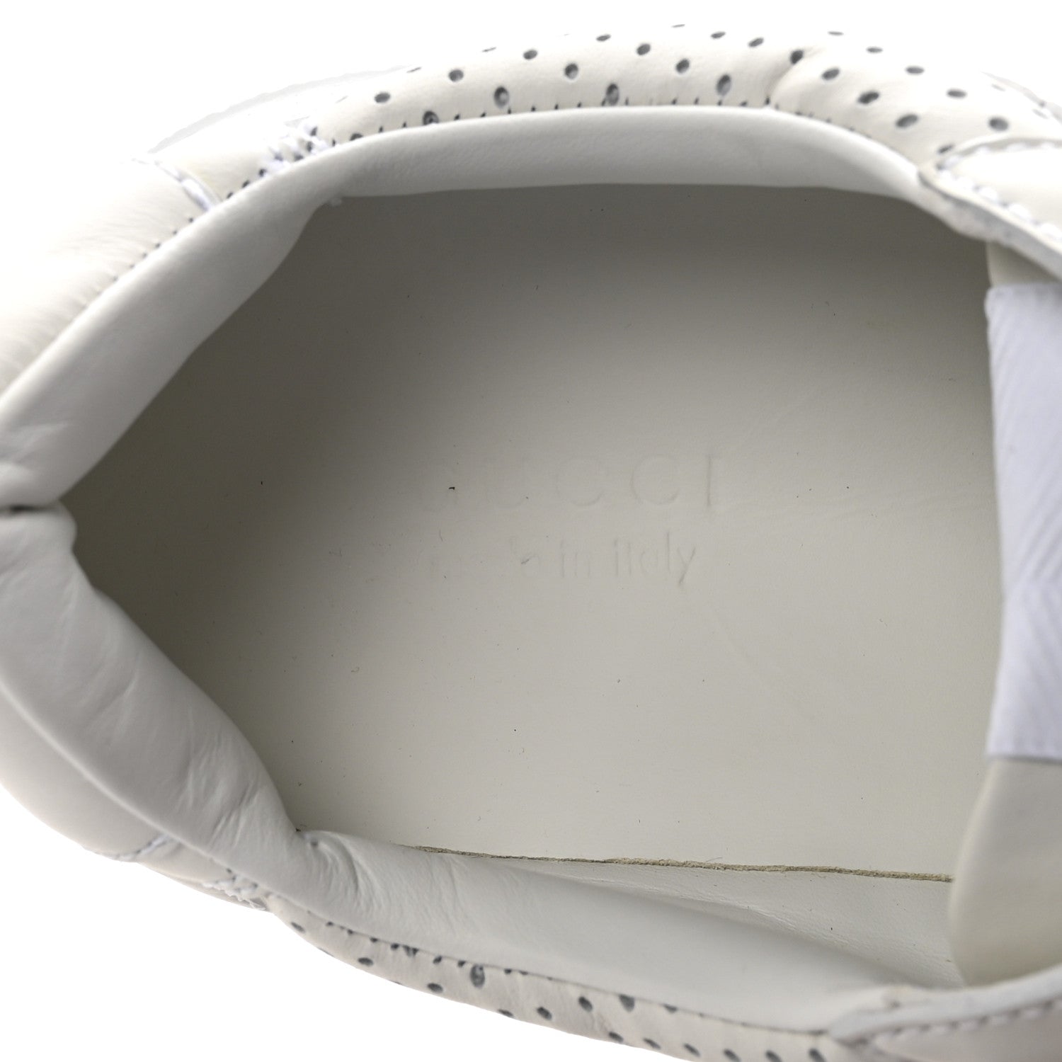 Gucci Calfskin GG Tennis Embossed Perforated Womens Platform 55mm Sneakers 37 Great White 8 of 9