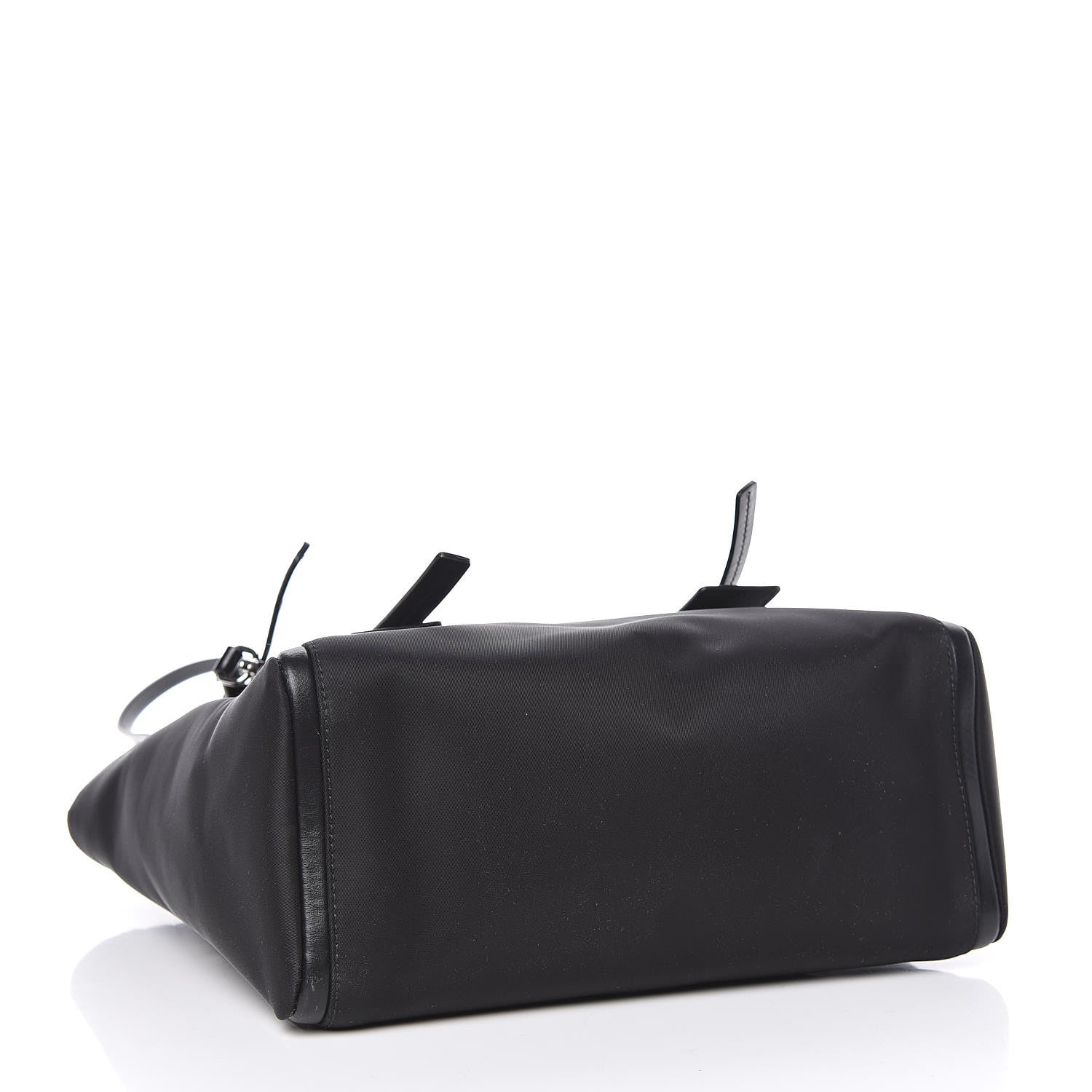 Prada Tessuto Nylon Spazzolato Small Ouverture Top Handle Bag Black 5 of 10