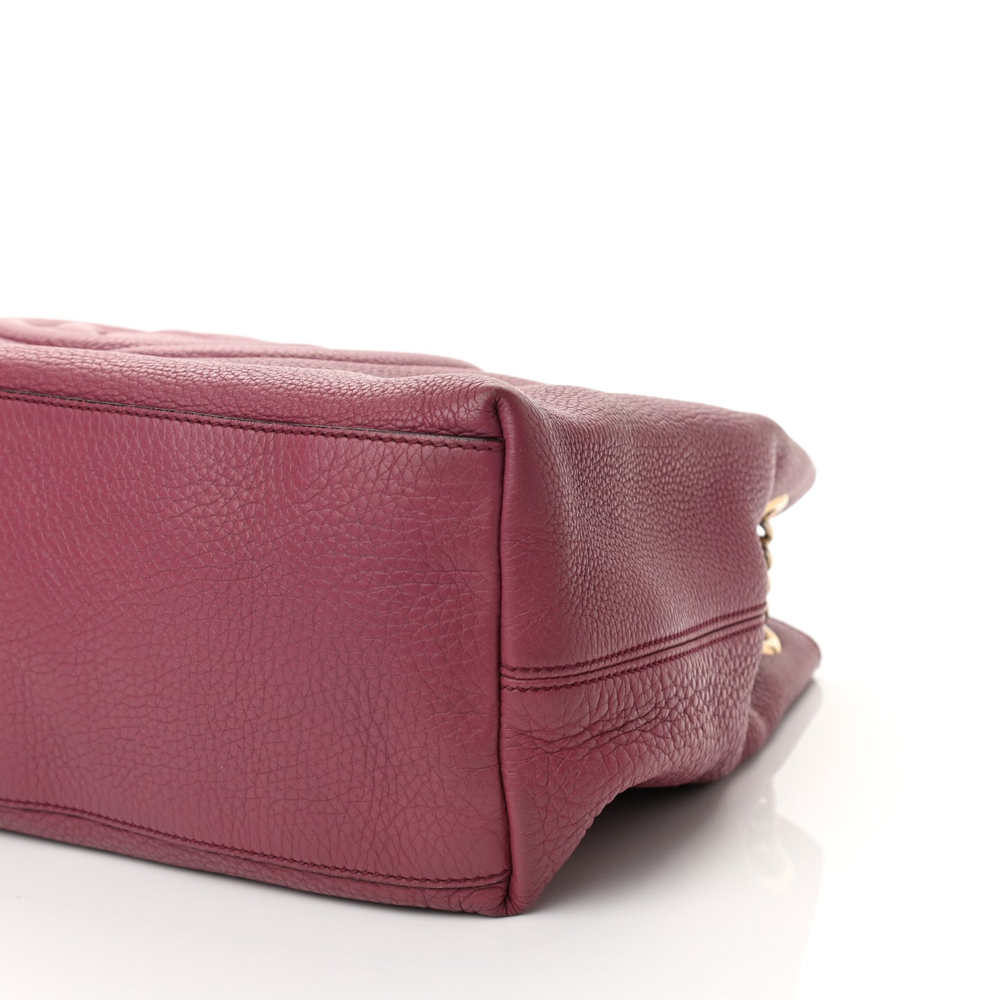 Pebbled Calfskin Medium Soho Chain Shoulder Bag Peonia Flower