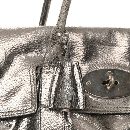 Mulberry Metallic Classic Grain Bayswater Silver 12 of 12