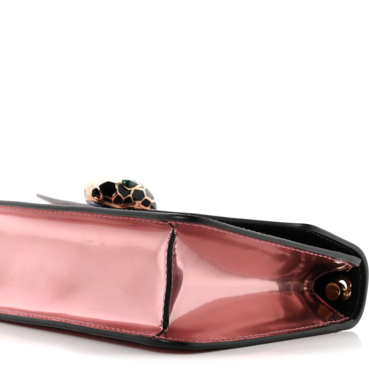 Bulgari Metallic Calfskin Serpenti Forever Crossbody Bag Rose Quartz 10 of 10