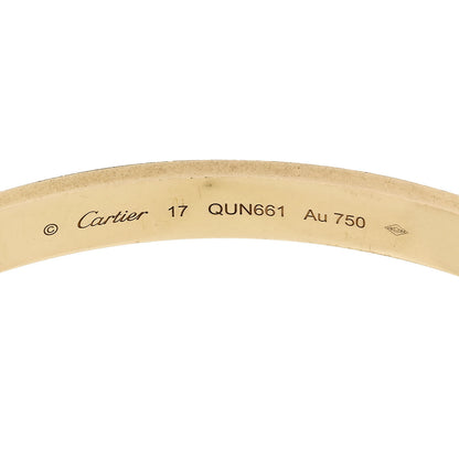 Cartier 18K Yellow Gold LOVE Bracelet 17 7 of 9
