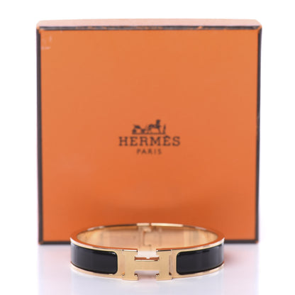 Hermes Enamel Narrow Clic Clac H Bracelet PM Black 5 of 5