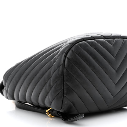 Chanel Calfskin Chevron Quilted Small Urban Spirit Backpack Black 9 of 12