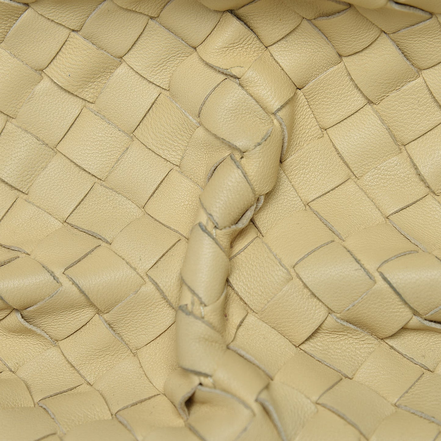 Nappa Intrecciato Pleated Tote Paille