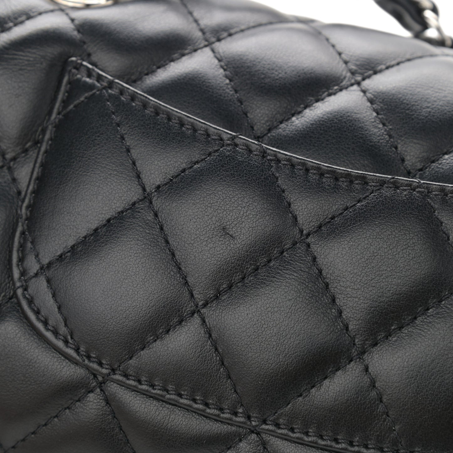 Calfskin Quilted CC Uniform Flap Belt Bag Black