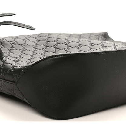 Gucci Guccissima Signature Large Linea A Hobo Black 9 of 12