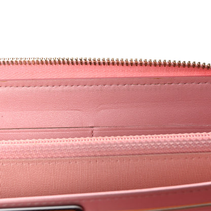 Chanel Iridescent Caviar Quilted Large Zip Around Organizer Wallet Pink 16 of 19