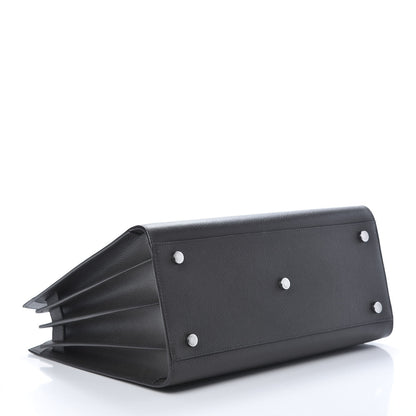 Saint Laurent Grained Calfskin Small Sac De Jour Coal 3 of 9